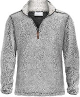Men's Quarter Zip Fleece Sherpa Sweater