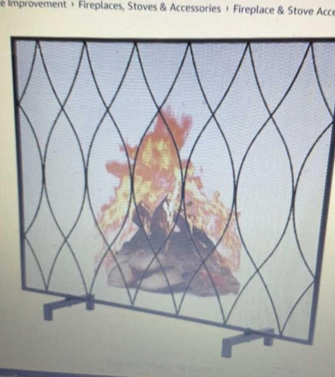 New Feed Garden fireplace screen