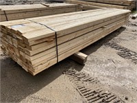(63) pcs 2" x 6" x 16' Rough Spruce Lumber