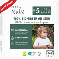 Eco by Naty Baby Diapers Size 5, 132 Count