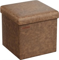 SONGMICS 15 Inches Ottoman with Storage, Footstool