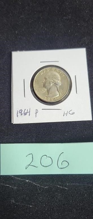 1964 washington quarter nice