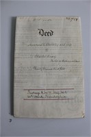 Large One Page 1852 Deed
