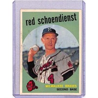 1959 Topps Red Schoendienst Nice Shape
