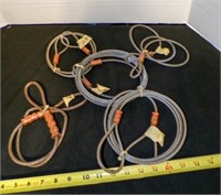 5 metal securing straps and tighteners