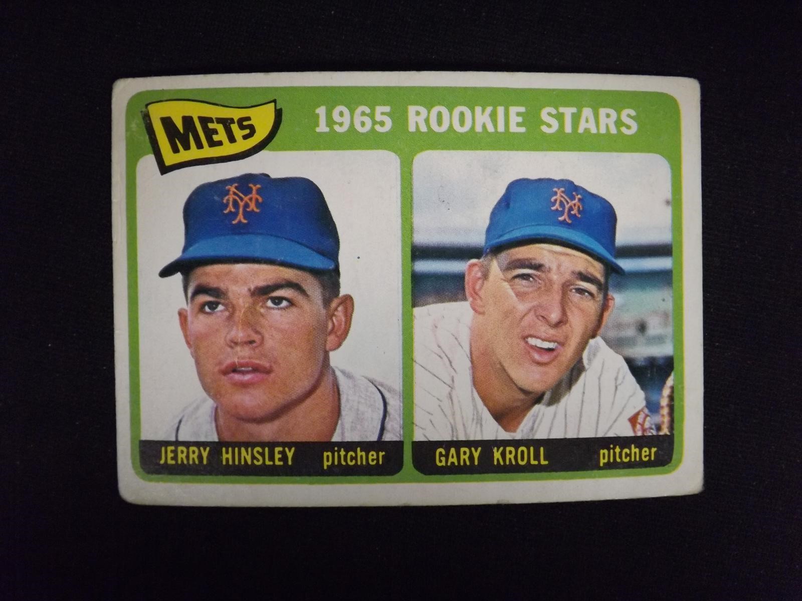 1965 TOPPS #449 METS ROOKIE STARS HINSLEY KROLL