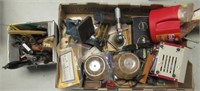 Vintage jewlery tools, small bench vise, etc.
