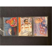 (3) Autographed Nascar Cards