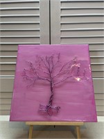 Pink 3D Acrylic and Resin Painting