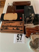 Misc. Old Camera, Box, Gloves, Etc. (M Bedroom)