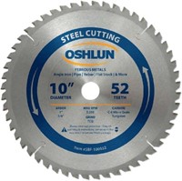 Oshlun SBF-100052 10-Inch 52 Tooth TCG Saw Blade w
