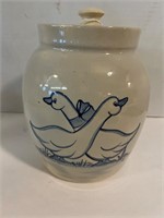 Vintage duck cookie jar 9”