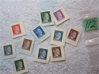 11 Different Adolph stamps on paper Mint
