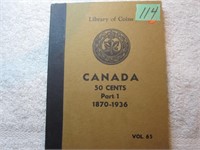 Library of coins Canadian .50 cents album