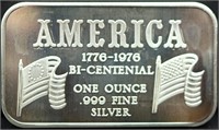 1oz American Bicentennial silver bar