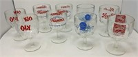 Beer Goblets, assorted, carnival coin toss