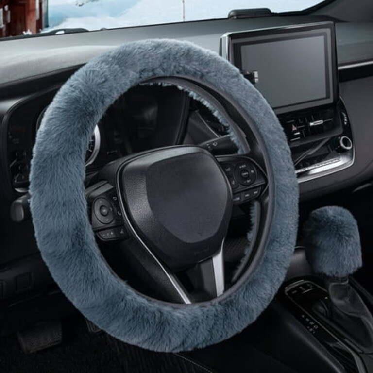 SEG Direct Furry Steering Wheel & Gear Shift Cover