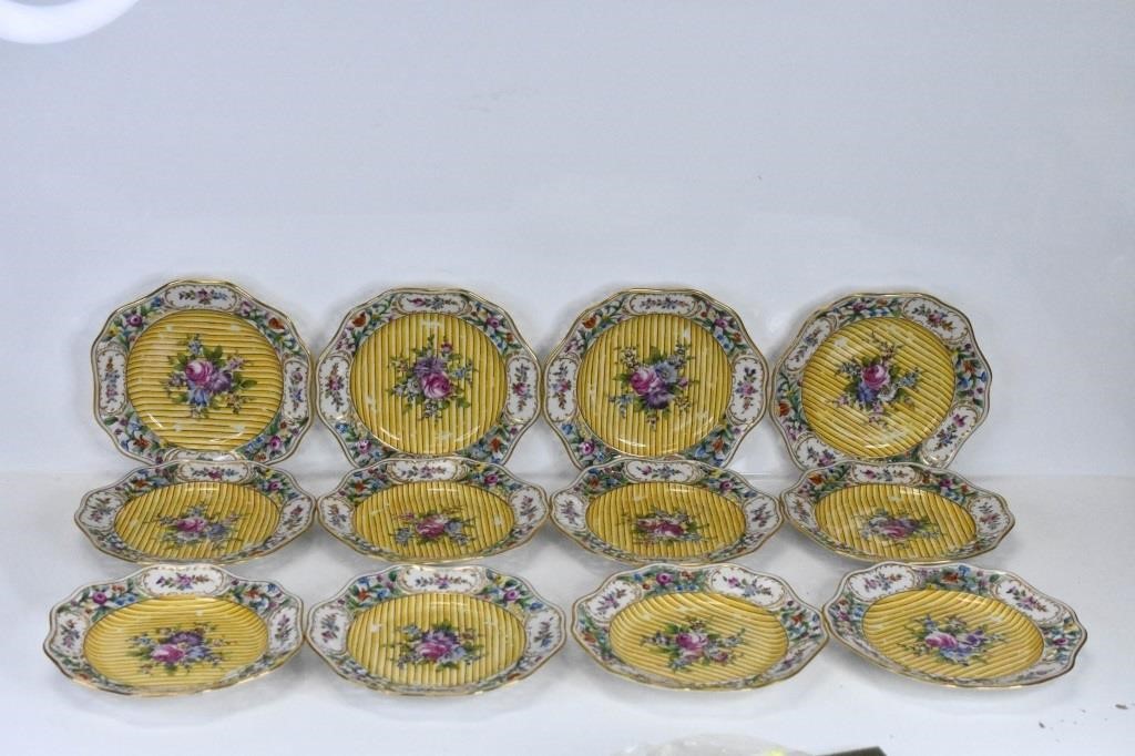 Dresden Reticulated Luncheon Plates