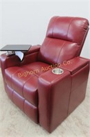 Abbyson Rider Red Theater Power Recliner Chair