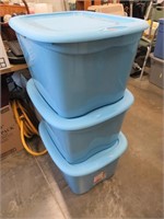 3 totes with 3 lids