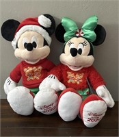 2020 Disney store Mickey and Minnie Christmas