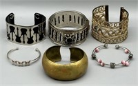 (6) Vintage Cuff Bracelets