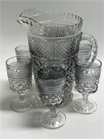 Wexford Pitcher & 6 Goblets