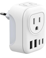 [NO BOX] EUROPEAN TRAVEL PLUG ADAPTER