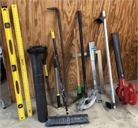 Assorted Construction And Yard Tools