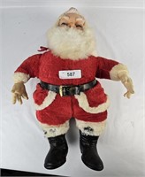 Vintage Plush & Vinyl Santa Claus