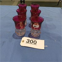 6 Ruby King Crown Tumblers