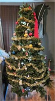 6.5Ft Artificial Decorated Christmas Tree