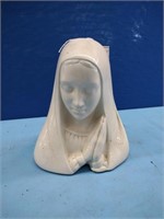 Vintage Madonna Virgin Mary Ceramic Planter