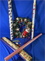 Christmas Wreath And Wrapping Paper