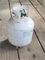 Propane tank- 20lb gas grill tank - approx 1/2