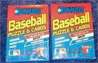 2 1989 Donruss Baseball Wax Packs