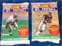 2  1990 SCORE Series 2 Football Packs