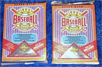 2  1992 Upper Deck Baseball Packs