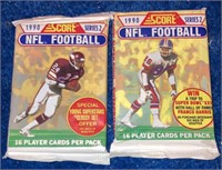 2  1990 Score Football Series 2 Packs