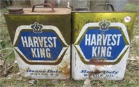 (2) Harvest king 2-gallon cans.