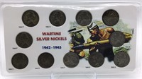 Wartime Silver Nickels 1942-1945