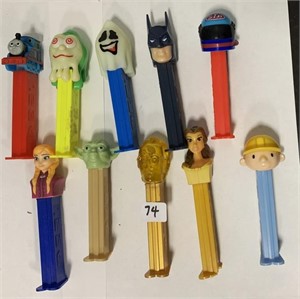 10 Pez Candy Dispensers (no candies)