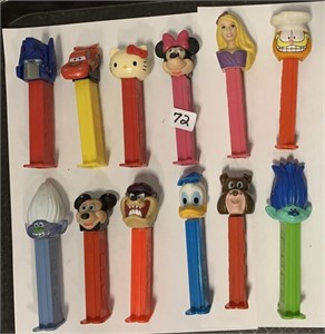 12 Pez Candy Dispensers (no candies)