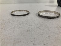 2 STERLING BRACELETS