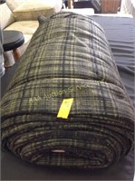black and green plaid fleece 8 yards x 60 in
