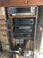 Stereo Components & Cabinet