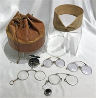 Collection Victorian Men's Eyeglasses Collar Box C