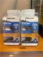 2 new TriLink 2 pack 8” saw chains see pics
