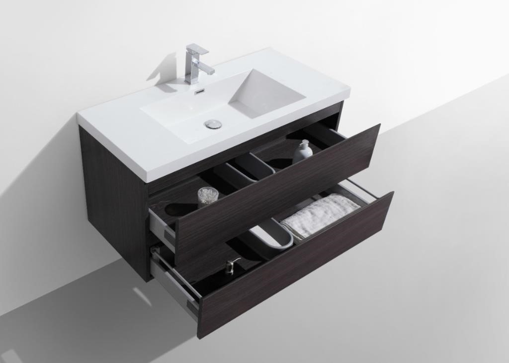 MORENO MOB 42IN DARK GREY BATHROOM VANITY TOP