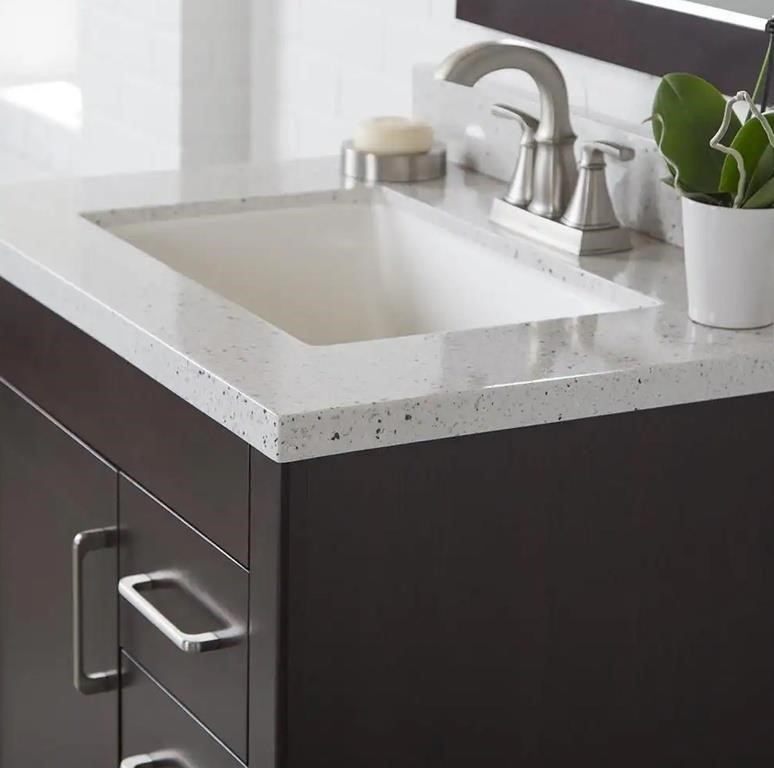 31 in. W x 22 in. D Engineered Solid Surface